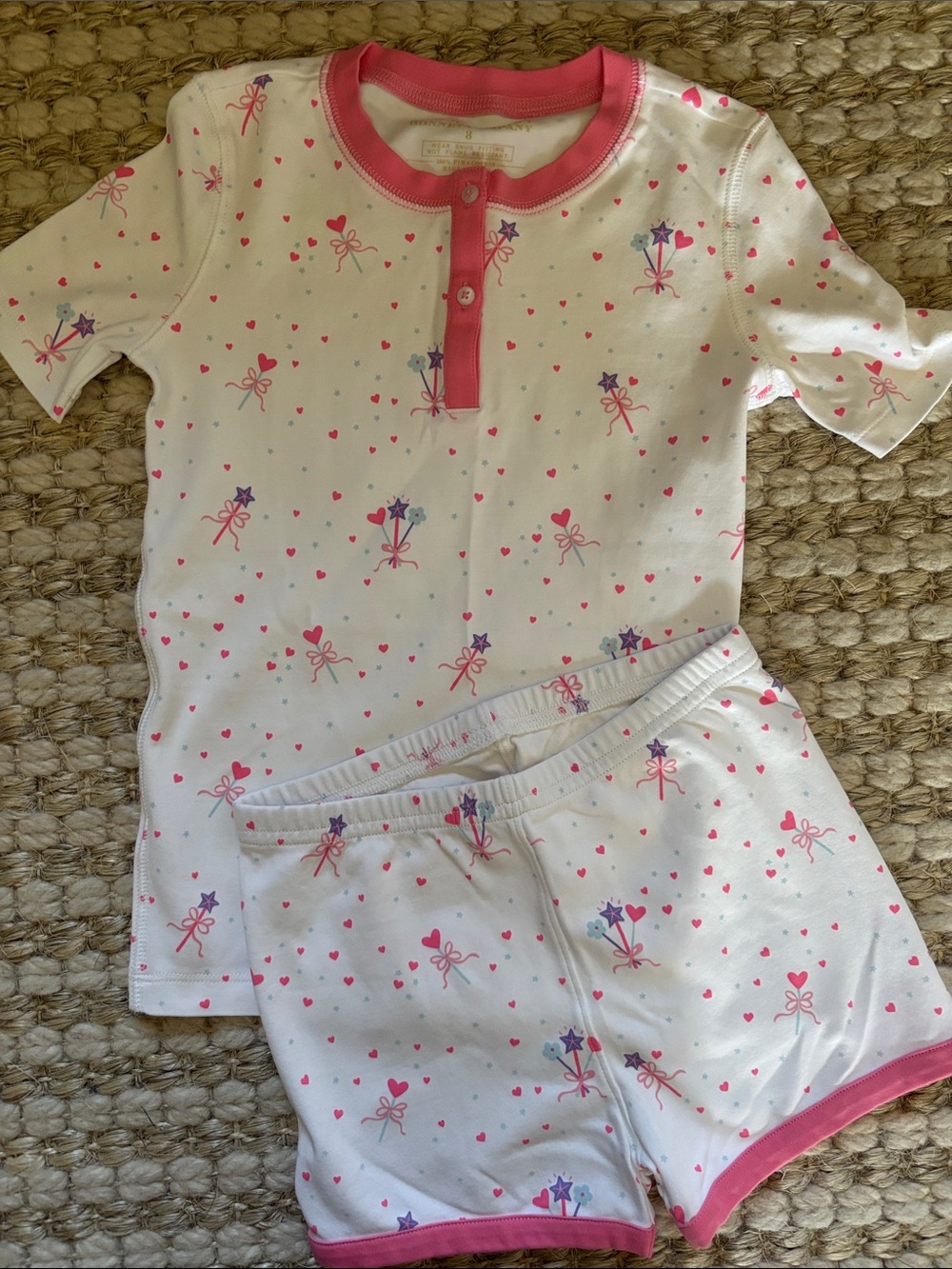The Beaufort Bonnet Company  Pink Heart & Wand Pajama Set (cute for Disney)